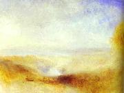 J.M.W. Turner Landscape with River and a Bay in Background. china oil painting reproduction